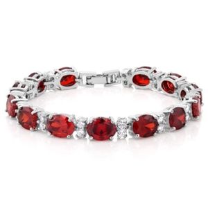 40.00 Ct Round Red Color CZ 7 inch